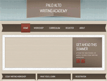 Tablet Screenshot of pawritingacademy.com